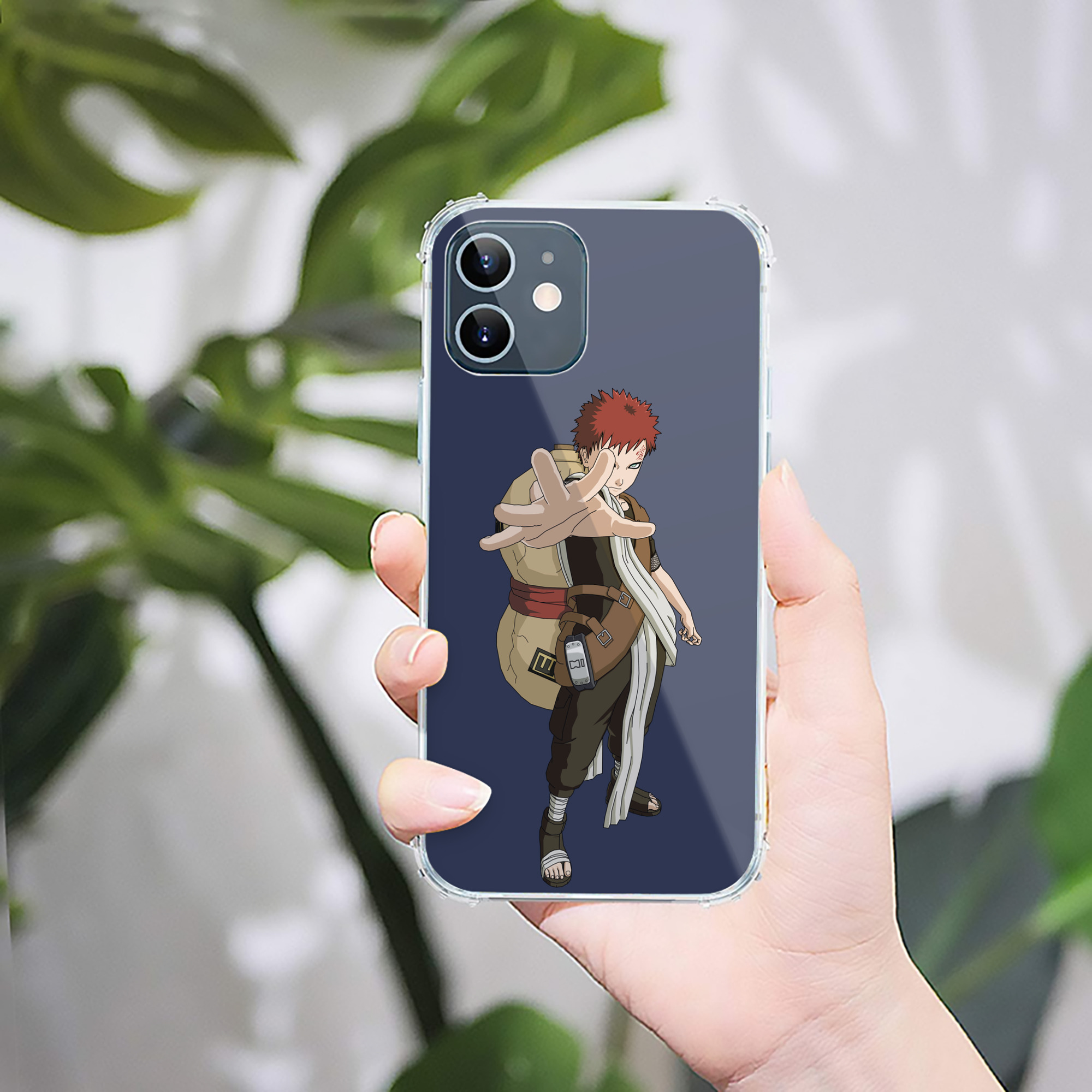 （画像用） NARUTO -ナルト- ガアラ Gaara 【iPhone 12シリーズ対応】透明スマホケース（クリアソフトケース）